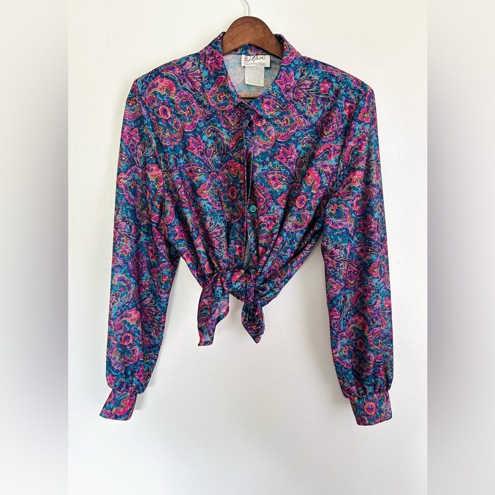 VINTAGE D'Allaird's Paisley Blouse